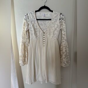 Xhilaration Cream Lace Dress